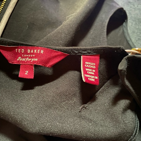 🔥Ted Baker London Just For You one-sided asymmetric drape tunic dress🔥 - Picture 10 of 15